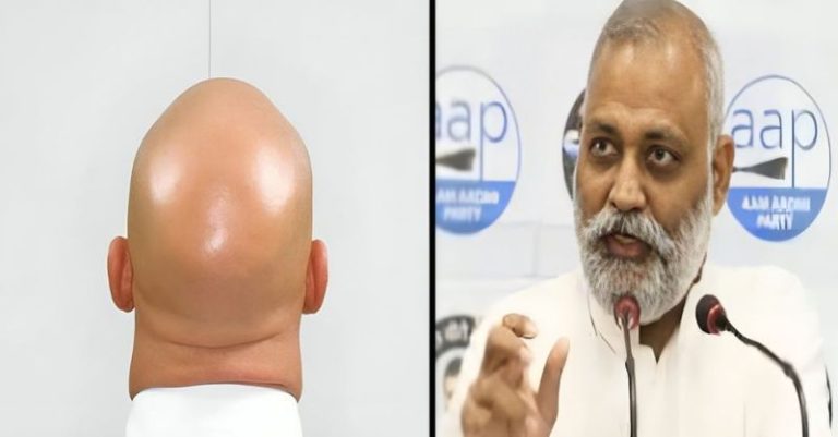 AAP સોમનાથ ભારતી વડાપ્રધાન મોદી માથું મૂંડાવી