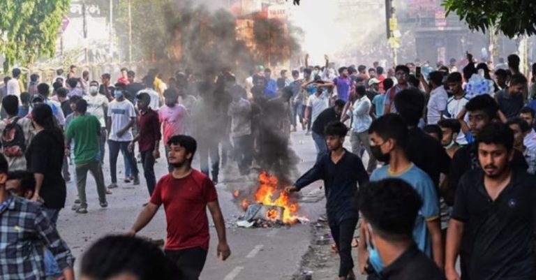 બાંગ્લાદેશ હિંસા પ્રદર્શન