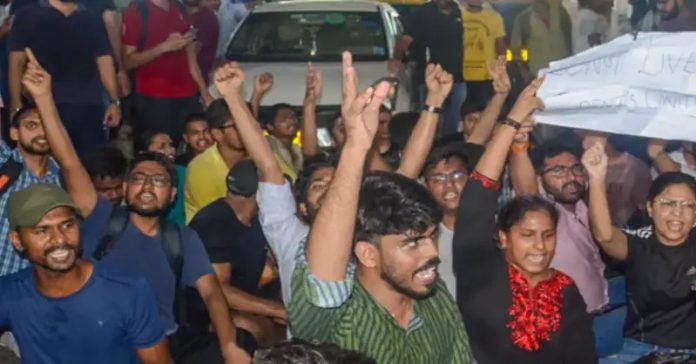 રાજેન્દ્ર નગરમાં વિદ્યાર્થીઓનો રોષ