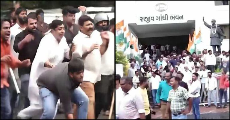 અમદાવાદના કોંગ્રેસ ભાજપ હુમલો