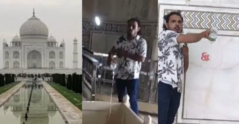 તાજમહેલમાં ગંગાજળથી જળાભિષેક