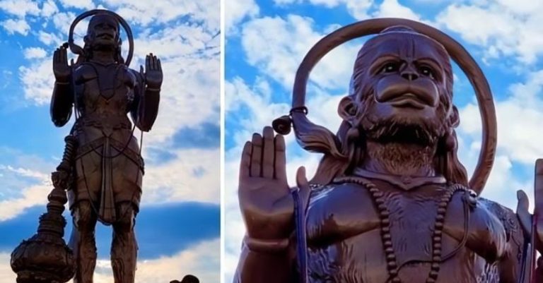 અમેરિકા ટેક્સાસમાં ભગવાન હનુમાનની પ્રતિમા