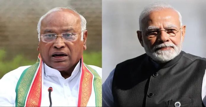નરેન્દ્ર મોદીએ મલ્લિકાર્જુન ખડગેને