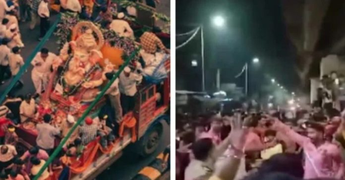 મુંબઈમાં વિસર્જનયાત્રા પથ્થરમારો