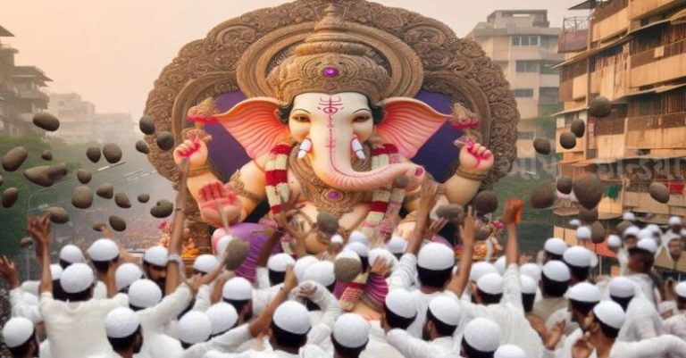 ગણેશજી યાત્રા પથ્થરમારો