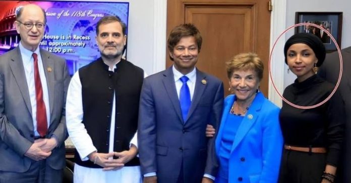 ઈલ્હાન ઉમર રાહુલ ગાંધી મુલાકાત