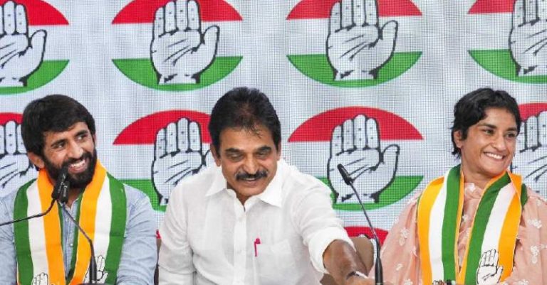 વિનેશ બજરંગ કોંગ્રેસ