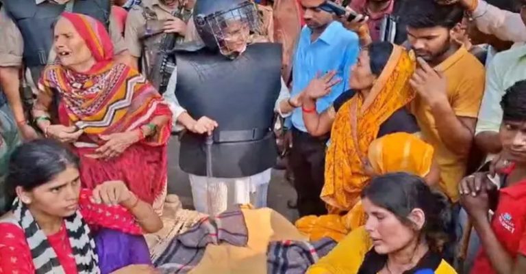 બહરાઈચમાં ગોપાલ મિશ્રાના મૃતદેહને
