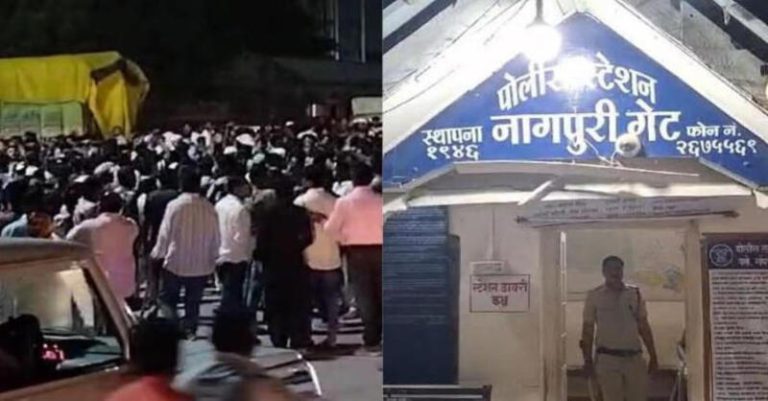 અમરાવતીમાં પોલીસ સ્ટેશન હુમલો
