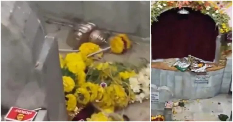 હૈદરાબાદમાં મુથ્યાલમ્મા મૂર્તિ ખંડિત