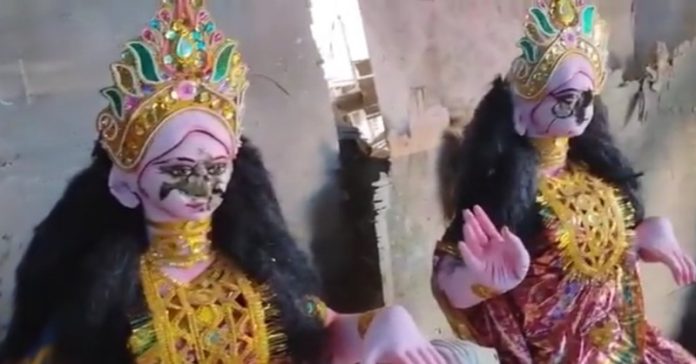 લક્ષ્મી મૂર્તિઓ ખંડિત