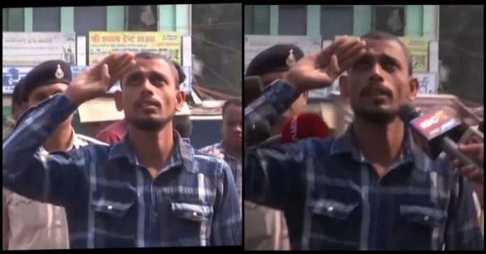 ફૈઝાને રાષ્ટ્રધ્વજને સલામી