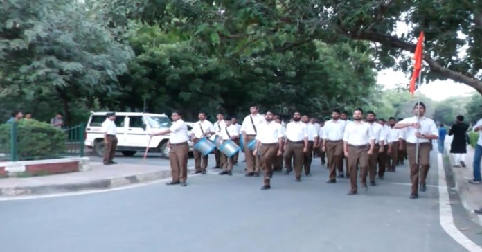 RSS દ્વારા JNUમાં પથસંચલનનો કાર્યક્રમ