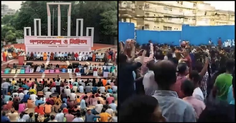 બાંગ્લાદેશી હિંદુઓ રસ્તા પર
