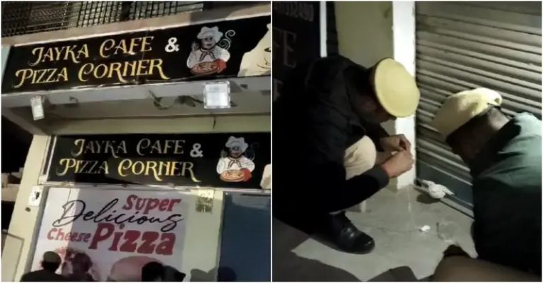 પીઝા કાફેના પ્રાઈવેટ બોક્સમાં