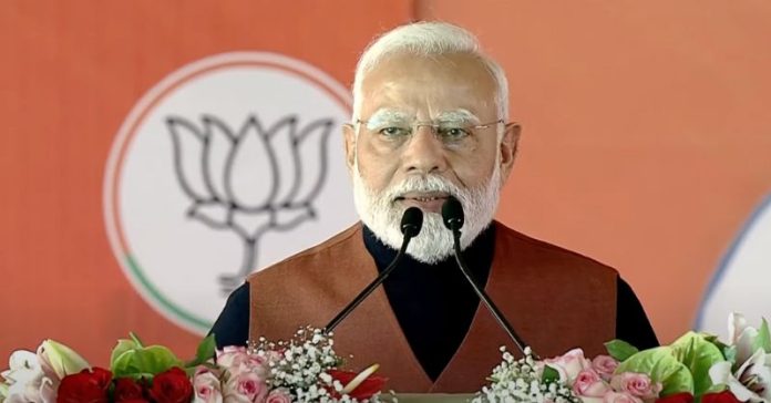 મોદી ટેલીપ્રોમ્પ્ટર દાવા