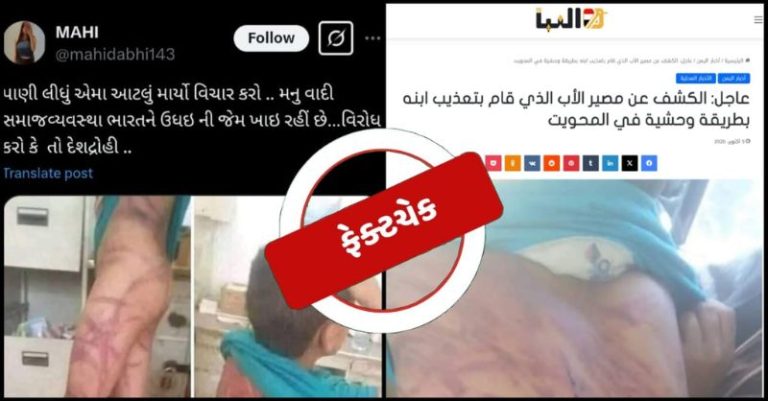 બાળકનો ફોટો ફેક ન્યૂઝ મનુવાદી