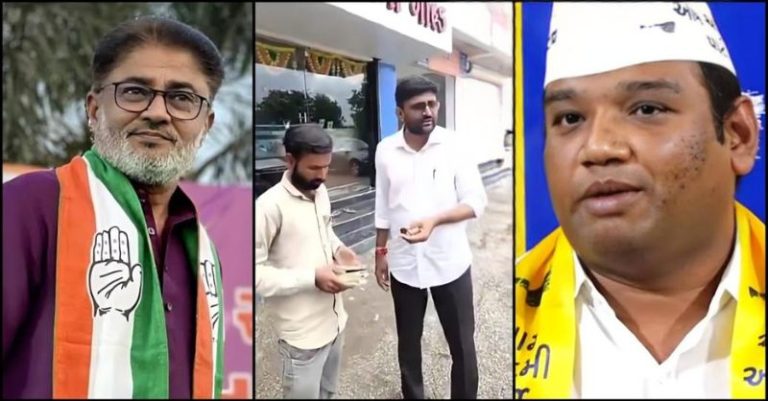 વિસાવદર AAPમાં કોંગ્રેસ આરોપ