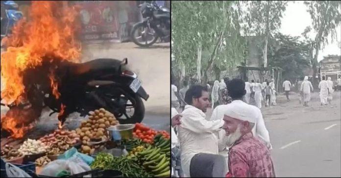 મસ્જિદમાંથી એલાન પથ્થરમારો