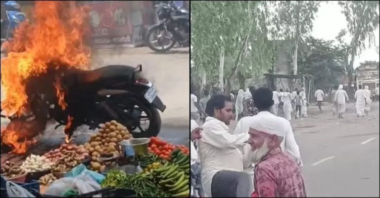 મસ્જિદમાંથી એલાન પથ્થરમારો