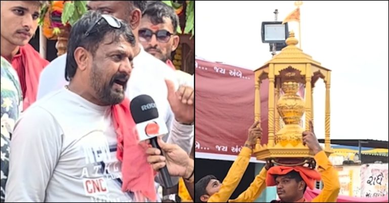 ભાદરવી પૂનમના મેળામાં પગપાળા સંઘ