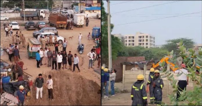ગાંધીનગરમાં ડિમોલેશન કર્યવાહી
