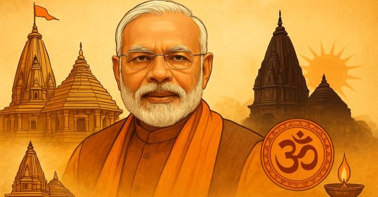 PM મોદીએ ધર્મધ્વજા