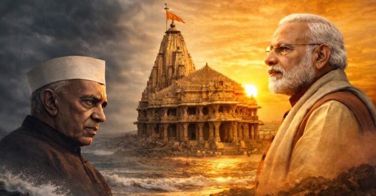 નેહરુનો સોમનાથ મોદીને