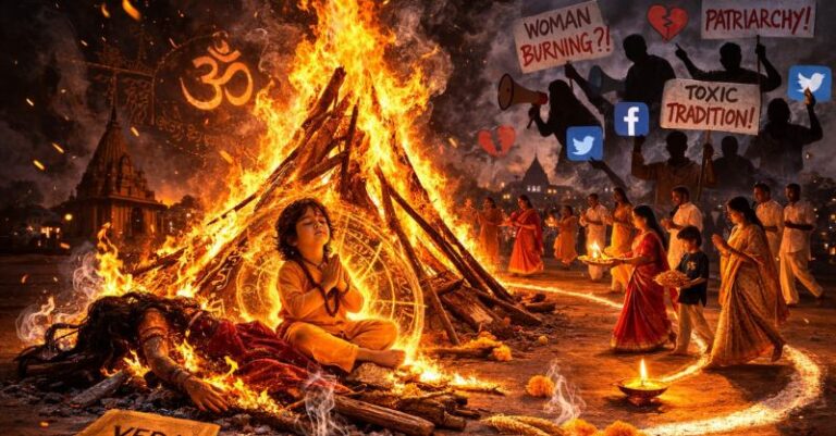 હોળી સ્ત્રીના અપમૃત્યુની ઉજવણી