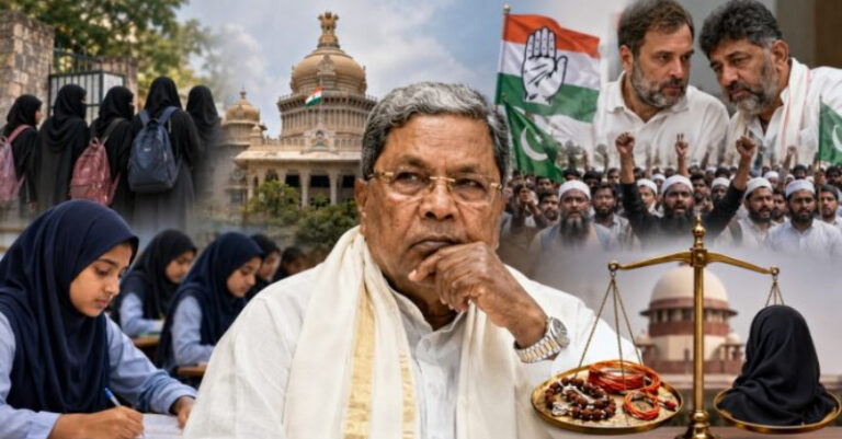 કર્ણાટકમાં કોંગ્રેસ હિજાબ પ્રતિબંધ