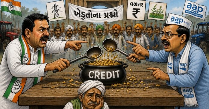 AAP કોંગ્રેસ ખેડૂતો
