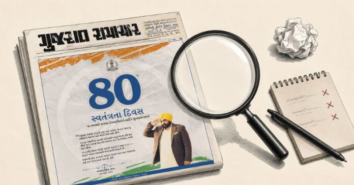 ગુજરાત સમાચાર જાહેરાત AAP