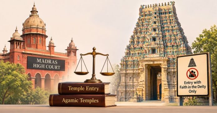 બિનહિંદુઓને મંદિરોમાં મદ્રાસ