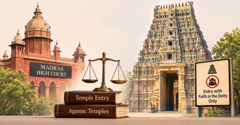 બિનહિંદુઓને મંદિરોમાં મદ્રાસ